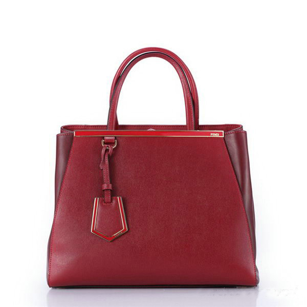 F001 Fendi Autunno Inverno 2012 2Jours Bordeaux in pelle originale Tot